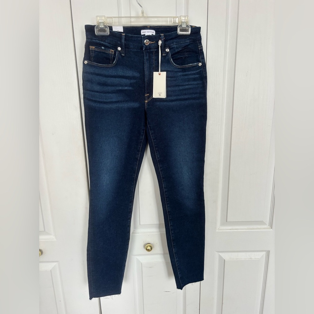 Good American Dark Indigo Good Legs Skinny Jeans